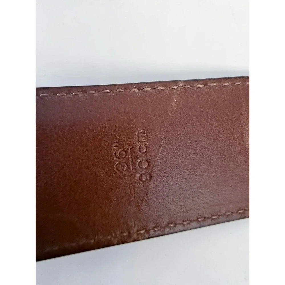 Vintage COACH 3921 Black‎ Smooth Cowhide Leather Belt Size 36/90 Unisex Belt